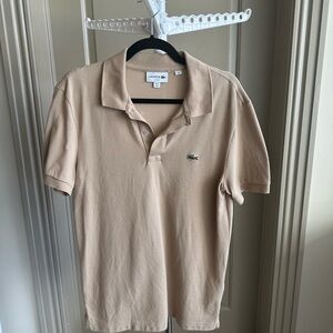 Lacoste Men's Tan Polo Shirt (slim fit - medium)